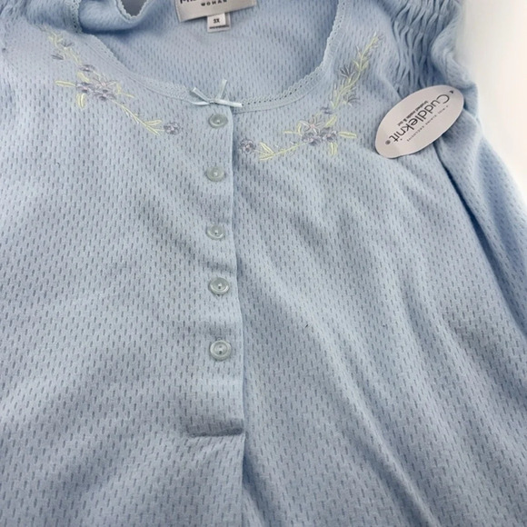 NWT MISS ELAINE WOMAN 3X LOUNGEWEAR/SLEEPWEAR/PAJAMA BLUE CUDDLEKNIT POPOVER - Picture 10 of 17